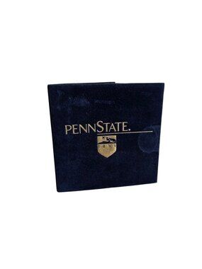 Vintage Penn State University Nittany Lions Blue Suede Wallet 4" x 4.25"